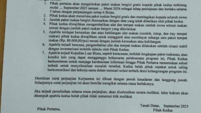 BGN Bantah Terbitkan Surat Perjanjian Rahasia Keracunan di Program Makan Bergizi