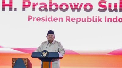 Prabowo Peninjauan Bantuan Tapteng, Logistik Harus Merata